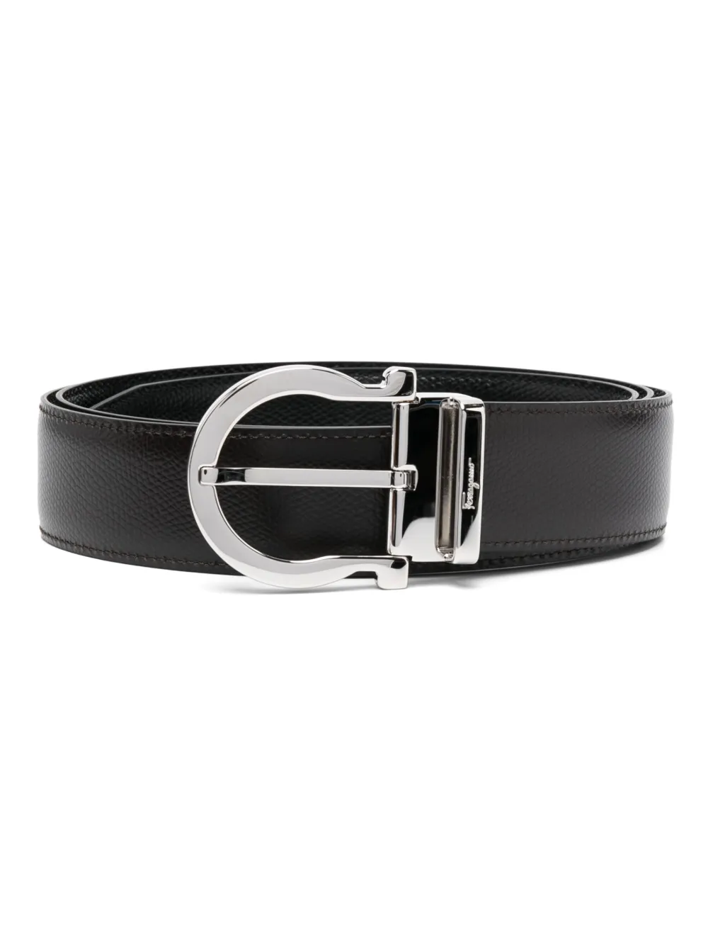 

Ремень с пряжкой Gancini Ferragamo, черный