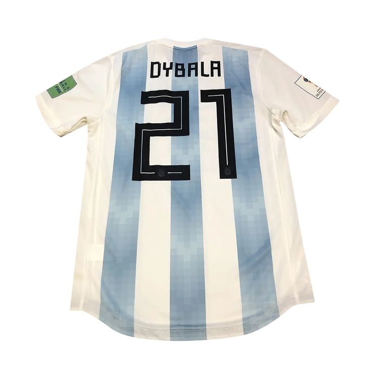 Джерси adidas Argentine World Cup Player Issue Jersey #21 Dybala White/Blue/Black, разноцветный — фото 2