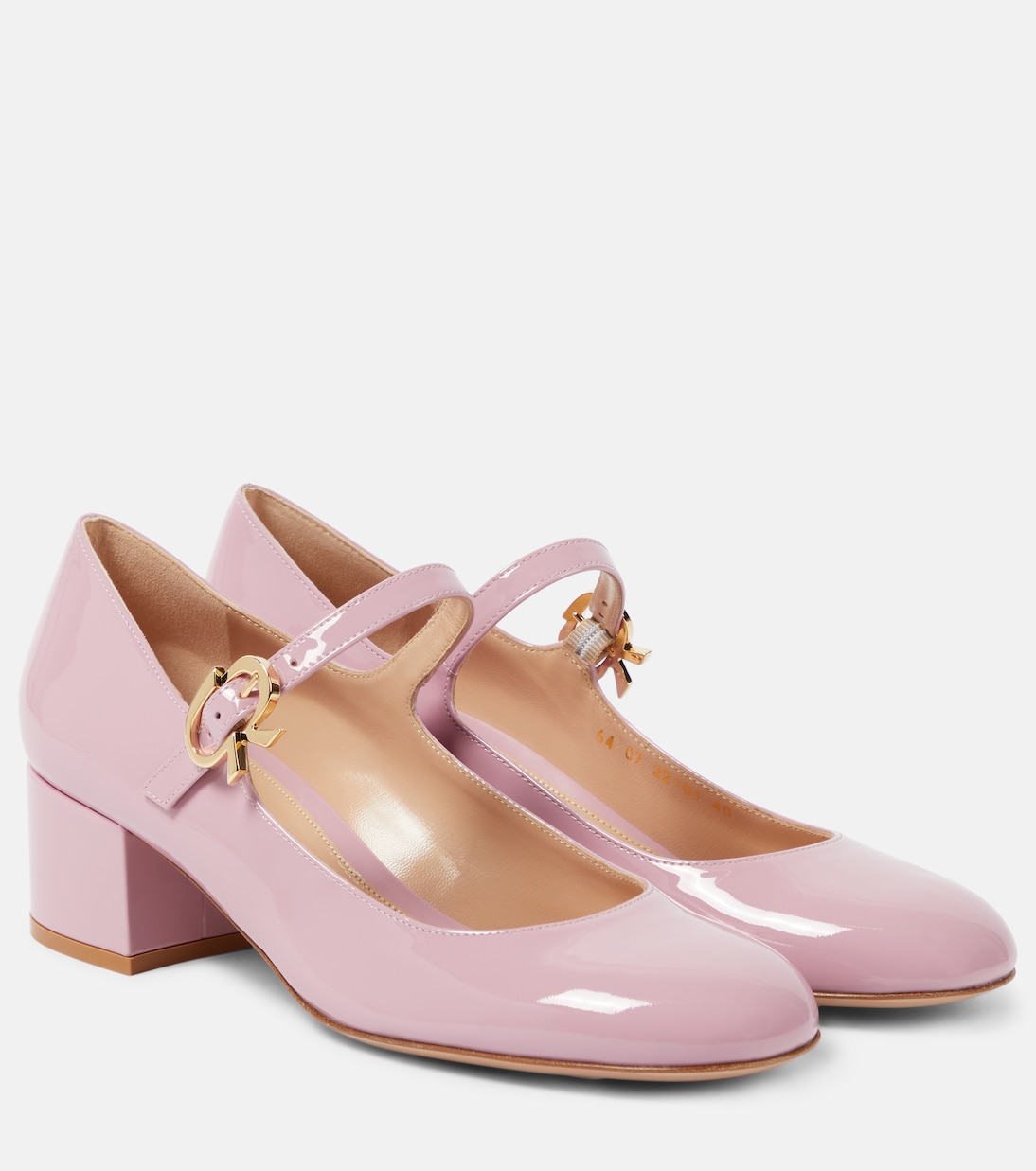 Туфли Mary Ribbon из лакированной кожи Gianvito Rossi, Sugar