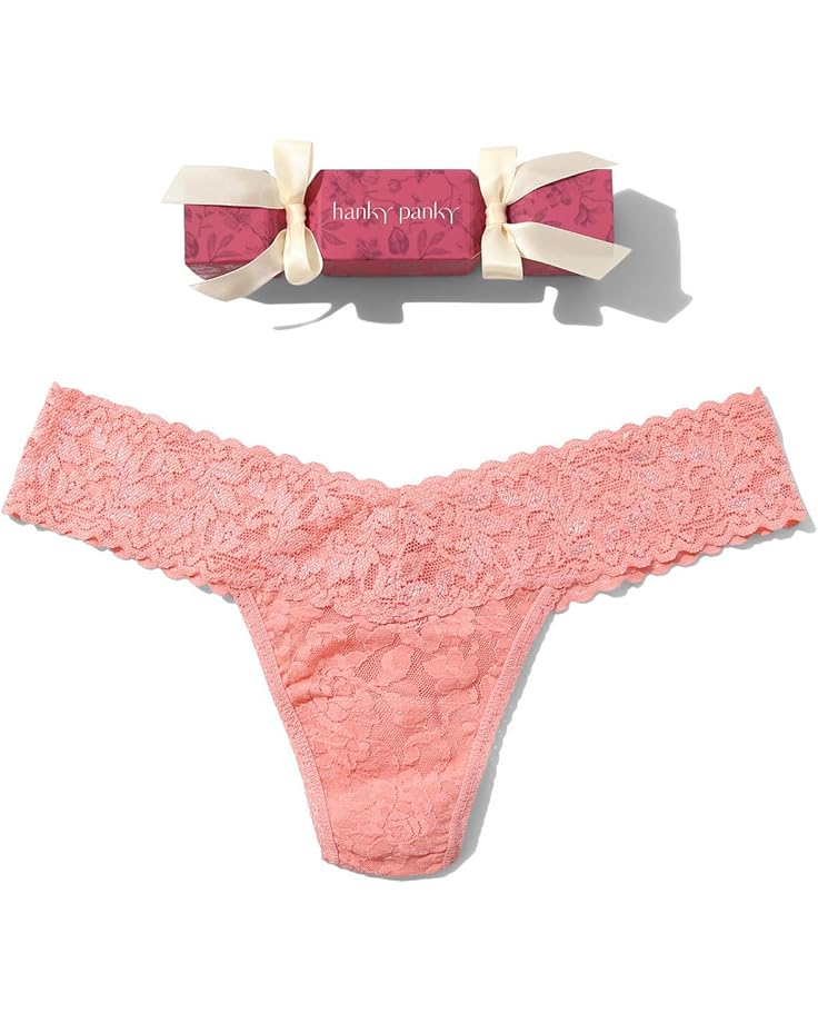 

Женские трусики-стринги Hanky Panky Signature Lace Low Rise Cracker, Ballet Pink