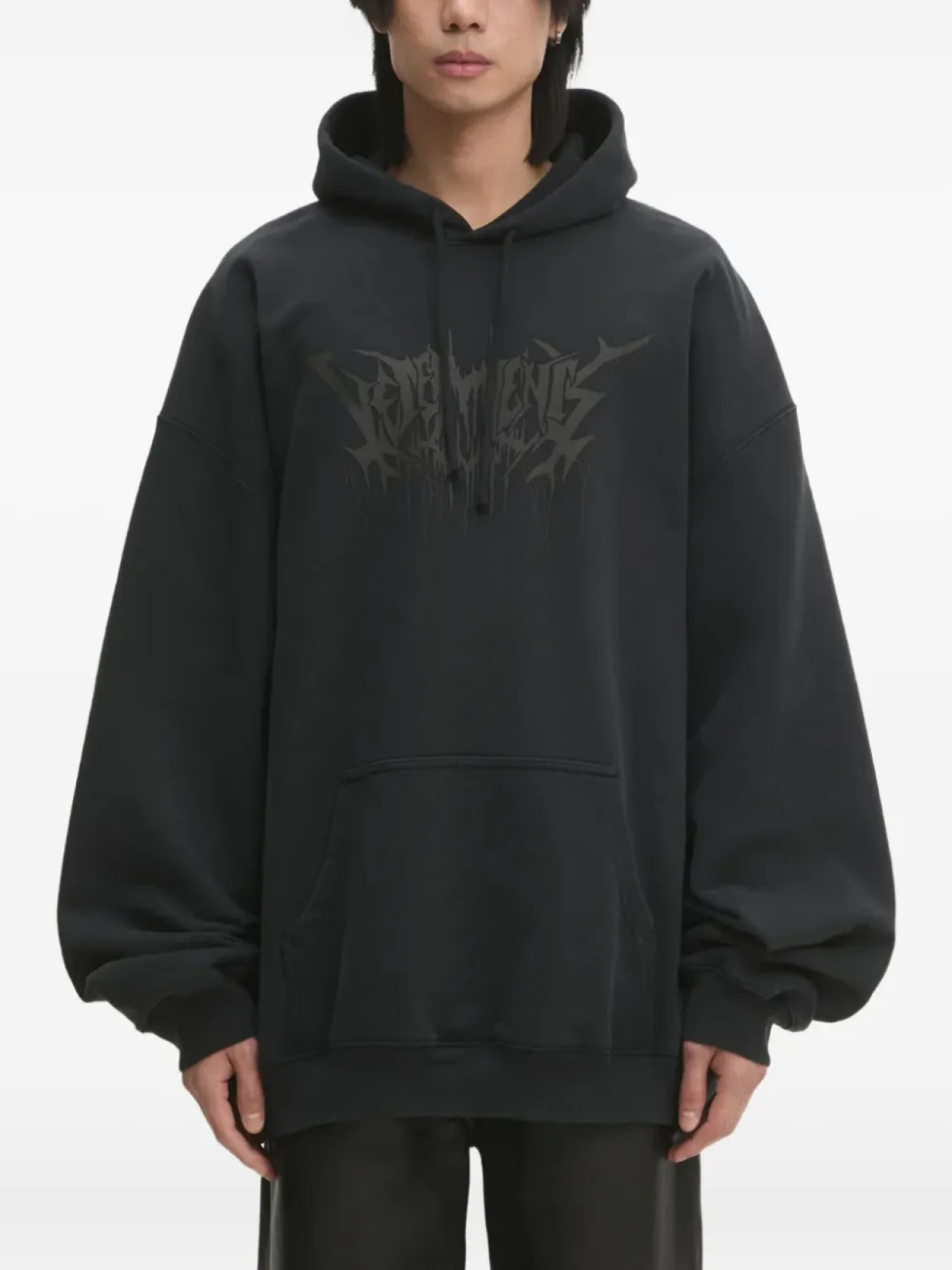

Толстовка с логотипом VETEMENTS, черный