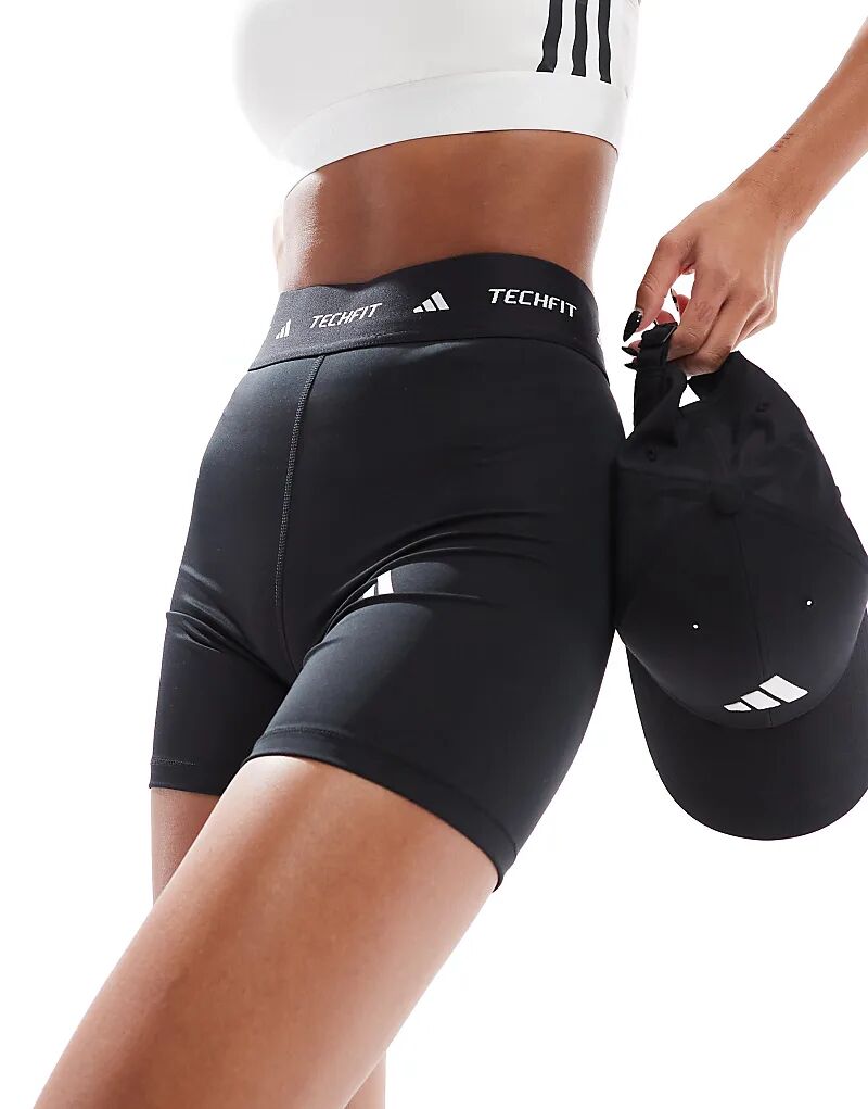 Шорты adidas Training tech fit sculpt черного цвета adidas performance — фото 2