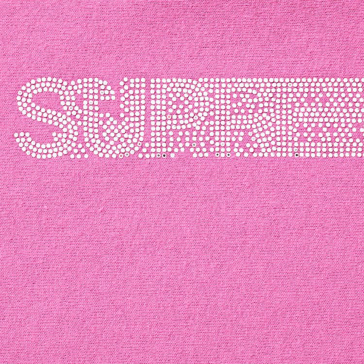 Толстовка Supreme Swarovski Motion Logo Hooded Sweatshirt, Pink — фото 2