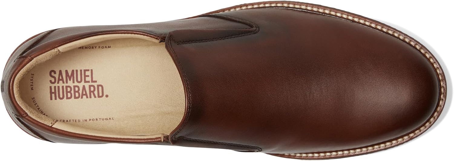 Мужские лоферы Samuel Hubbard Frequent Traveler, Cognac Leather — фото 2