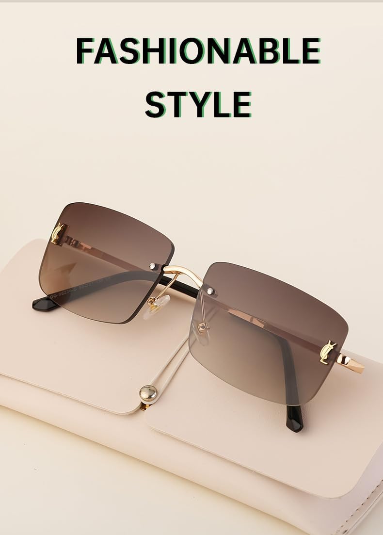 

Солнцезащитные очки без оправы, изготовленные на заказ – минималистичный дизайн с возможностью индивидуальной настройки и полной защитой от УФ-излучения для мужчин и женщин GDKPJDT, 1