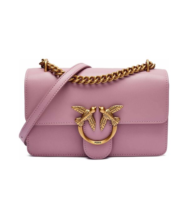 

Кожаная сумка через плечо love one mini Pinko, фиолетовый