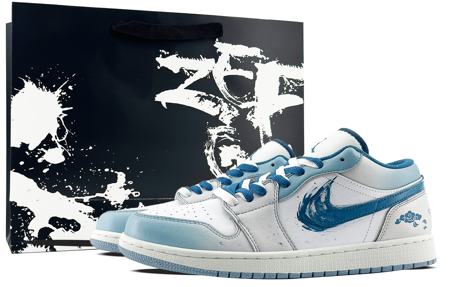 

Баскетбольные кроссовки Air 1 Vintage Unisex Low-Top Blue/Grey Jordan