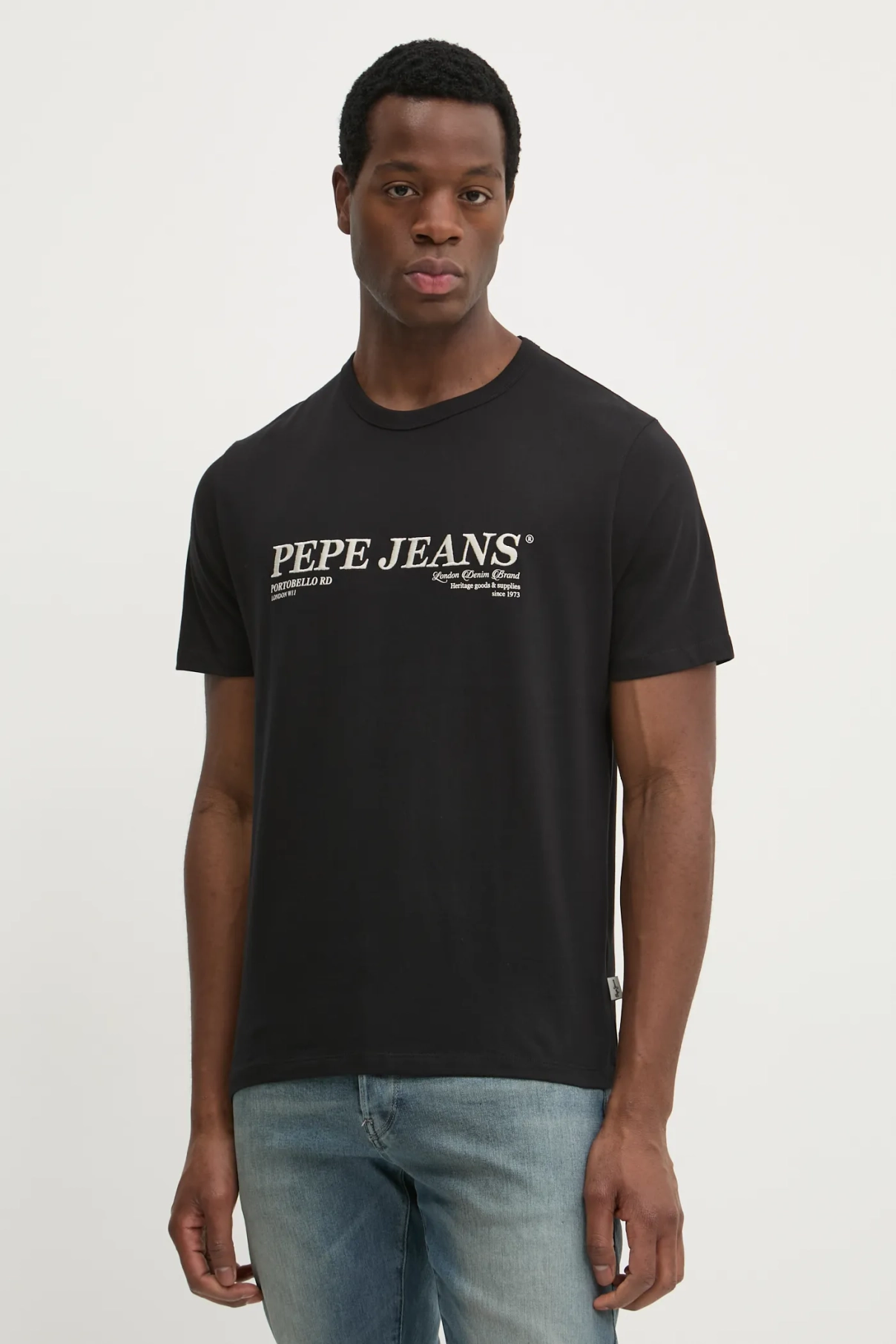 

DYLAN TEE хлопковая футболка Pepe Jeans, черный