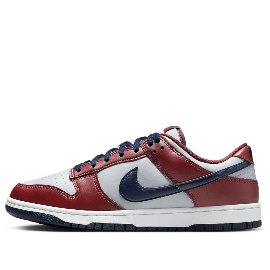 

Кроссовки Nike Dunk Low Retro 'Wolf Grey Obsidian Dark Team Red', красный