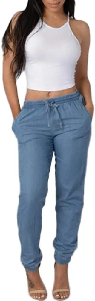 

Женские джинсы с высокой талией и прямыми штанинами LIXIAO