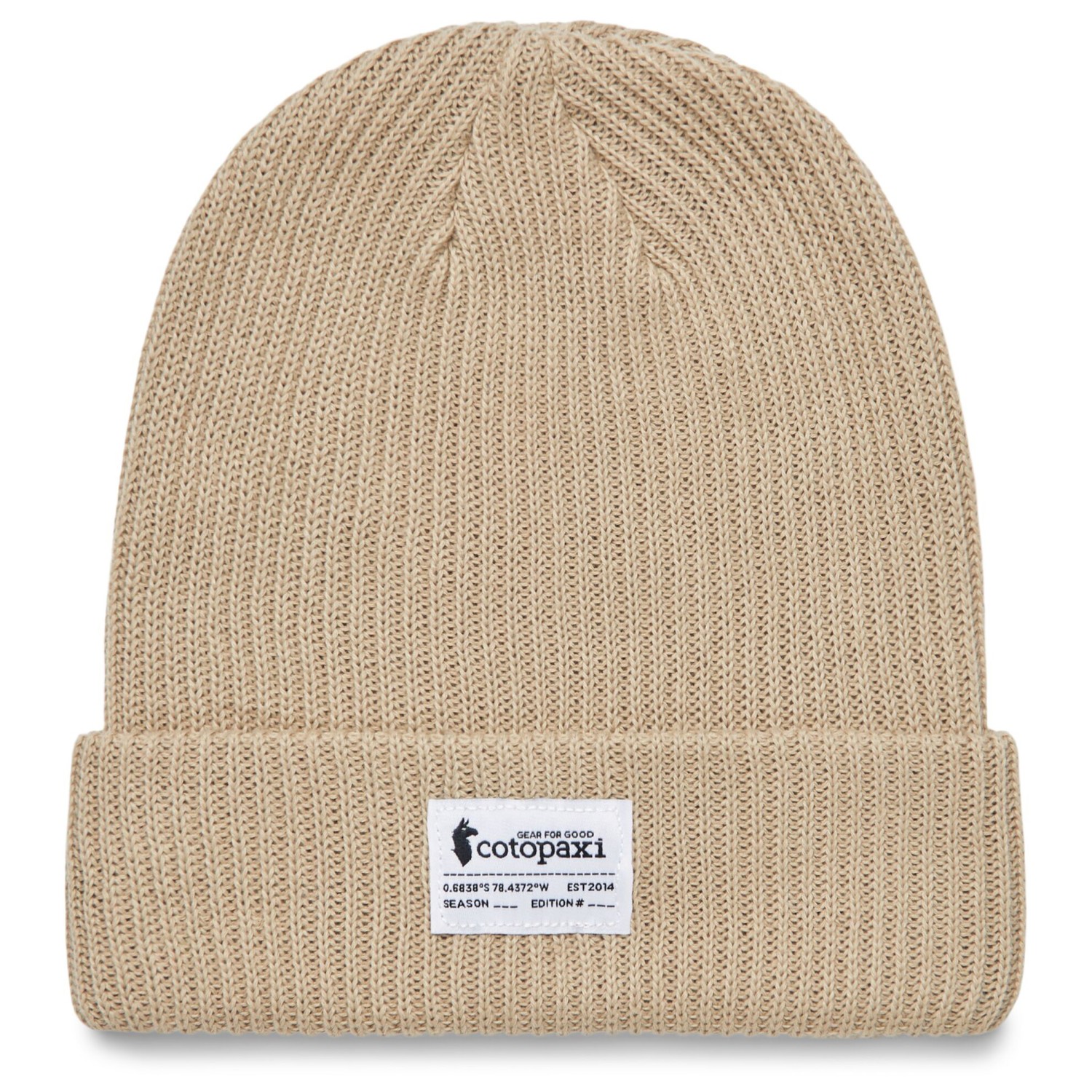 

Кепка Cotopaxi Wharf Beanie Cotopaxi Patch, цвет Oatmeal