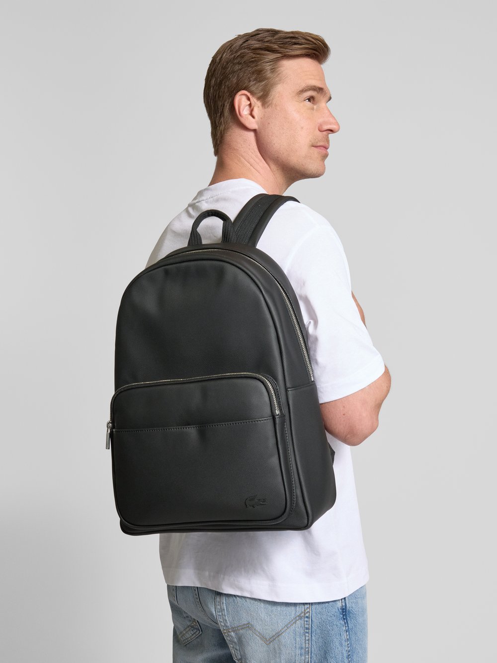 

Рюкзак с ручкой для переноски Lacoste, черный