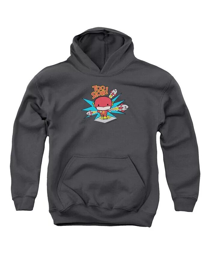 

Dc Youth DC Comics Flash Too Slow Pull Over Hoodie / Толстовка с капюшоном, серый