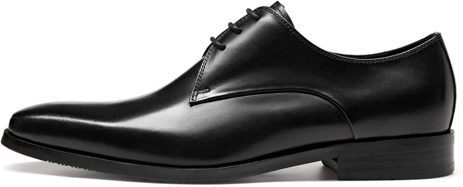 Мужские оксфордские туфли FRASOICUS из натуральной кожи, Black — фото 4