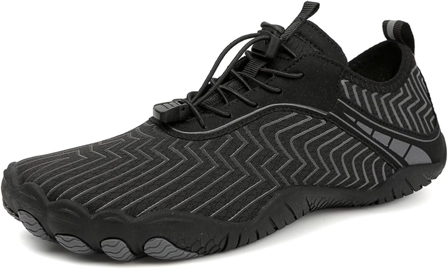 

Мужские обувь для приседаний и становой тяги с мягкой подошвой, стойкая к скольжению, дышащие кроссовки для зала, обувь для тяжелой атлетики и приседаний, фитнес-кросс-тренеры, кроссовки для тренировок, уличная и водная обувь Generic, черный