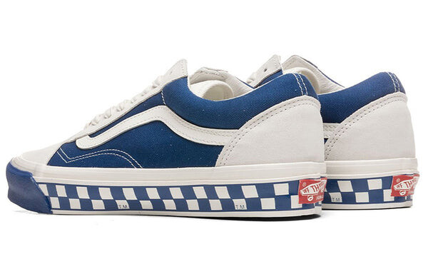 Кроссовки Vans OG Old Skool LX 'Bumper Cars - Marshmallow True Blue', белый — фото 4