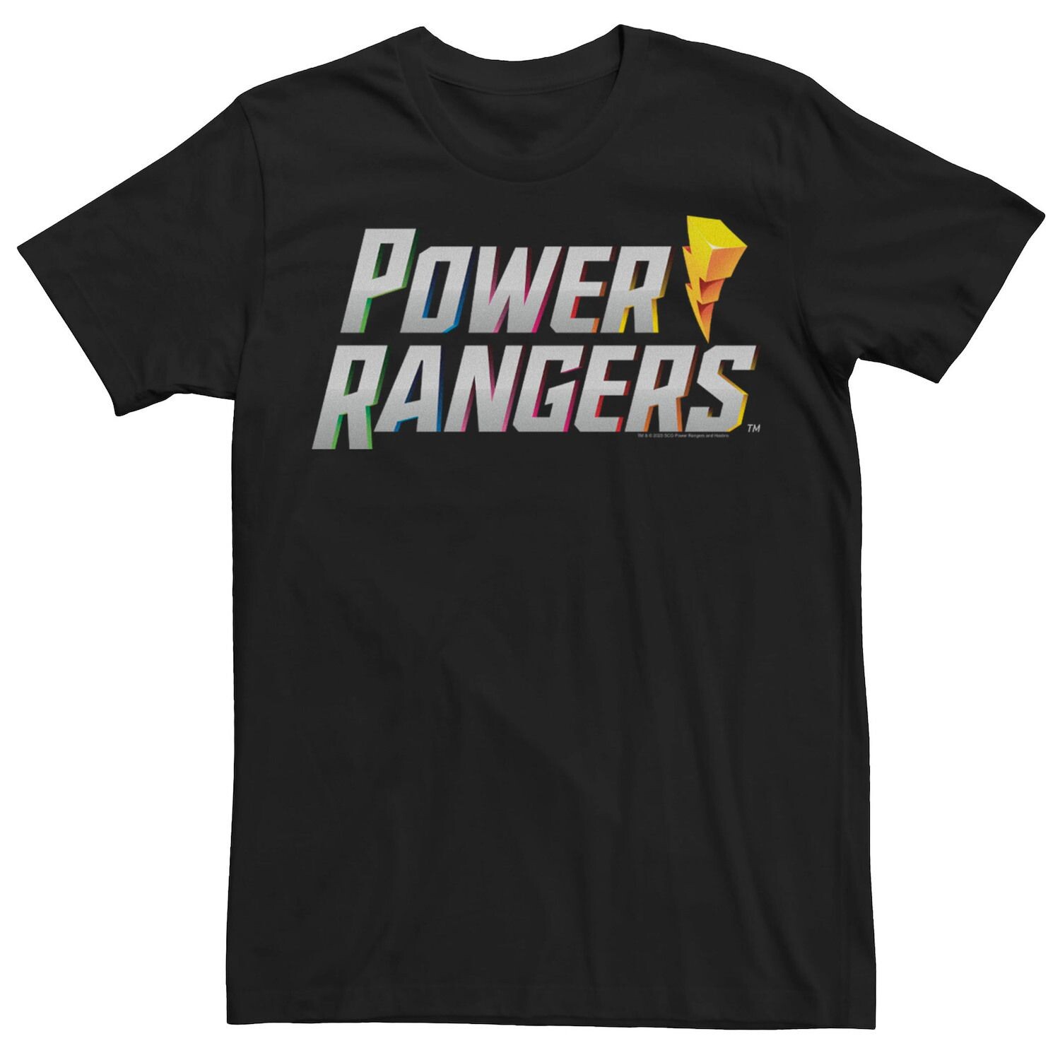 

Мужская футболка с 3D-логотипом Power Rangers Licensed Character