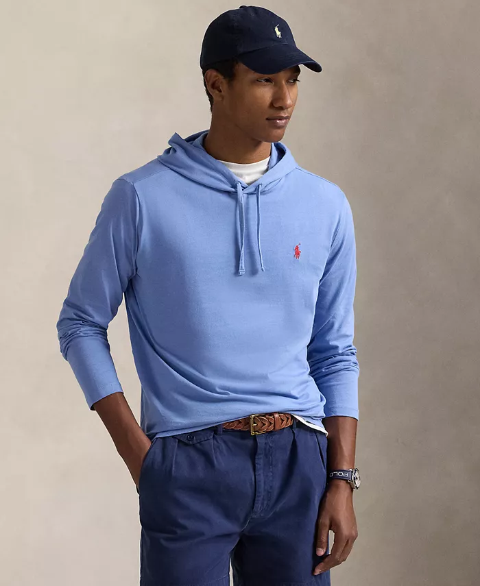 

Мужская худи-футболка из джерси Polo Ralph Lauren, синий