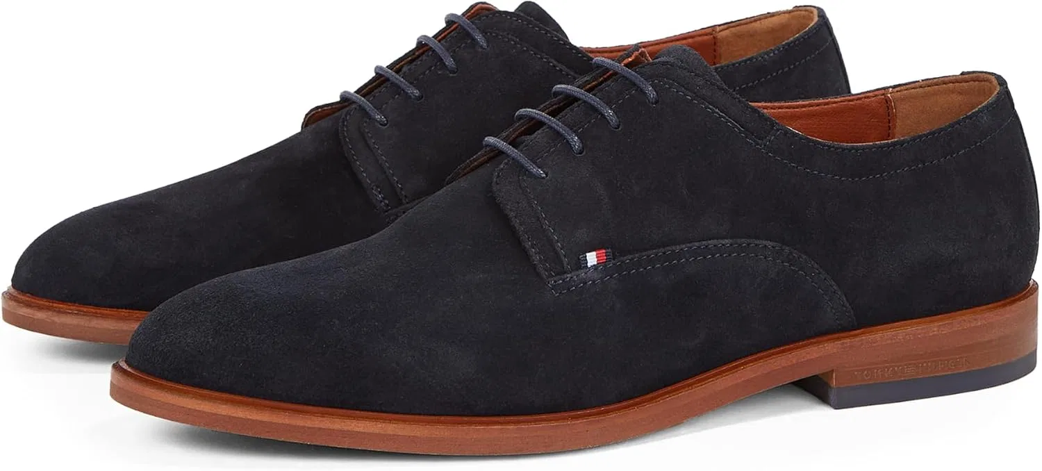 Мужские туфли-дерби Tommy Hilfiger Thunit из замши, голубой — фото 4