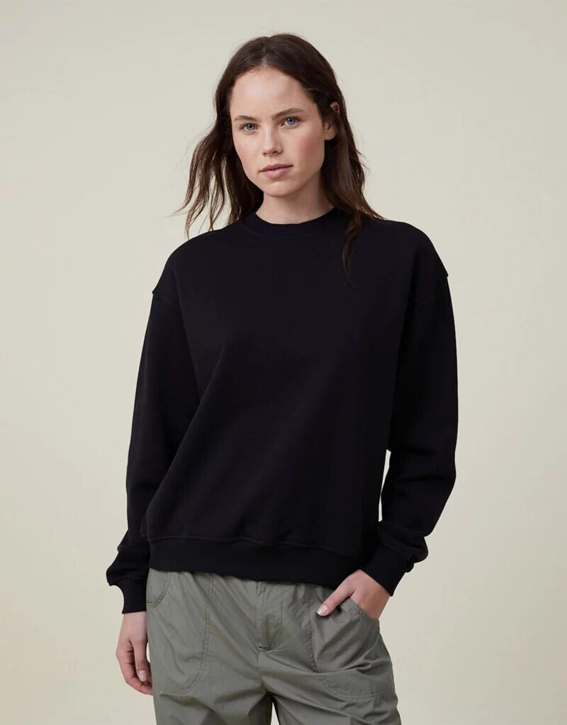 

Черный свитшот Cotton:On Classic Crew