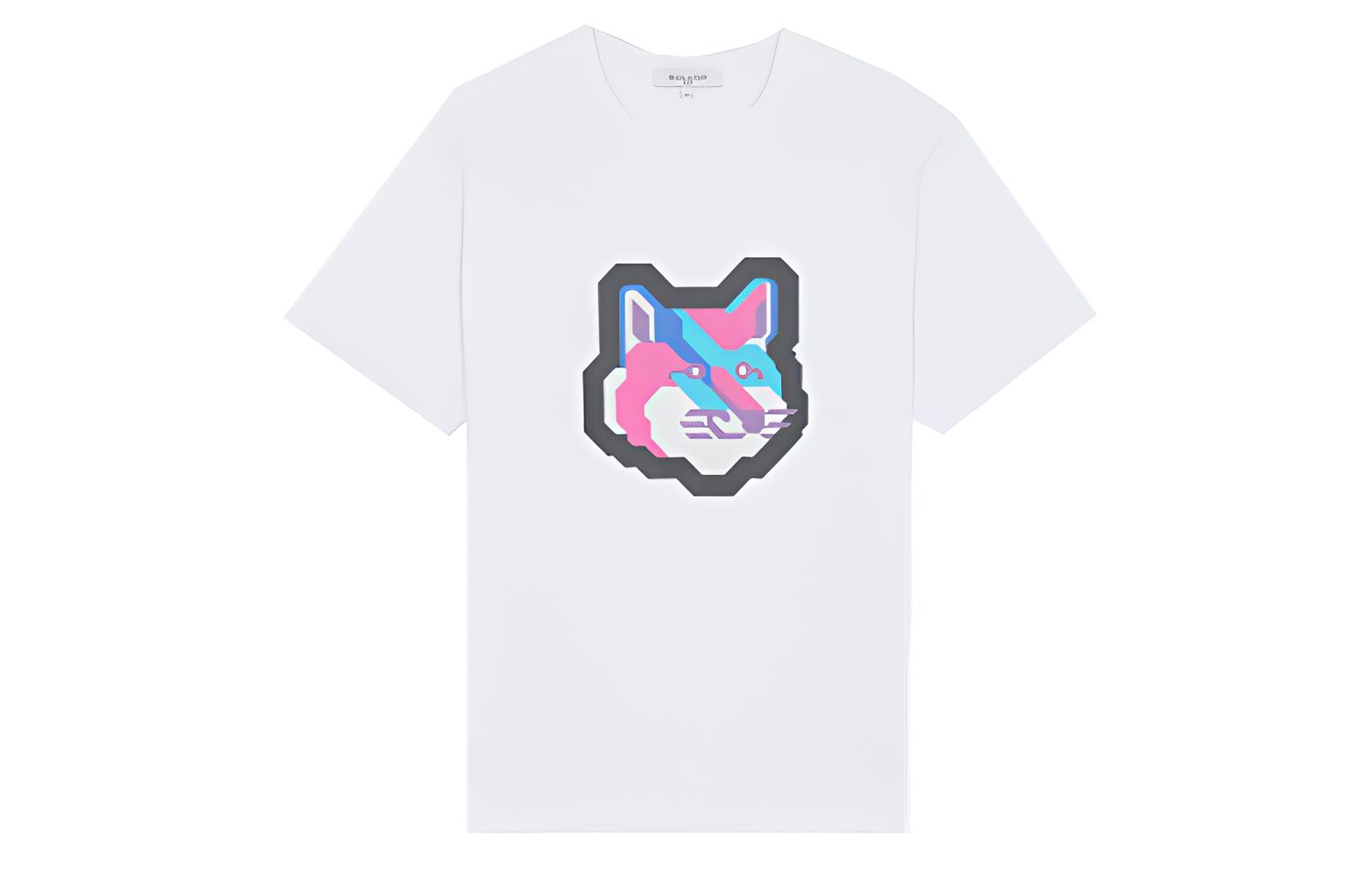 

Maison Kitsune Футболка мужская белая