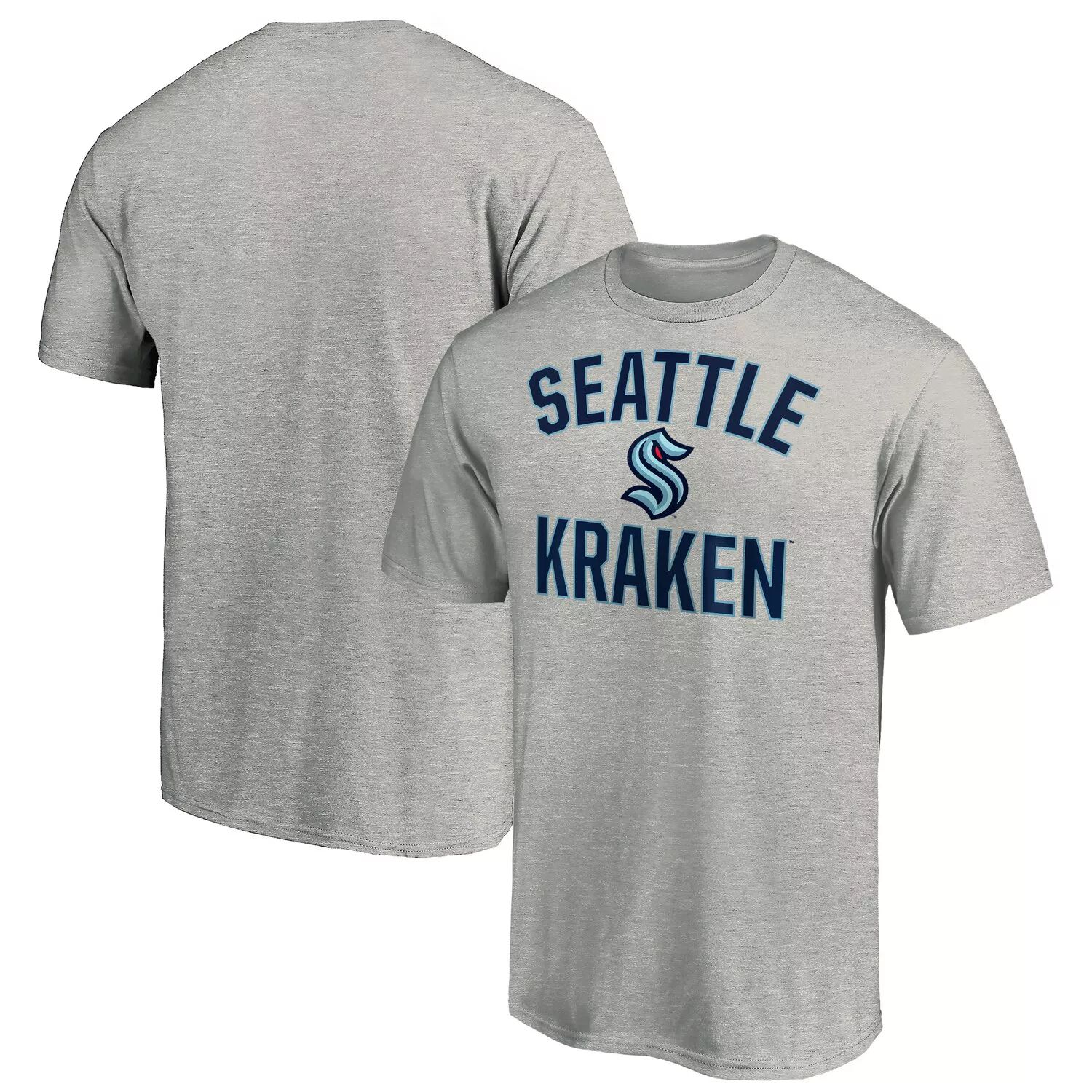 

Мужская футболка с логотипом Heather Grey Seattle Kraken Victory Arch Fanatics