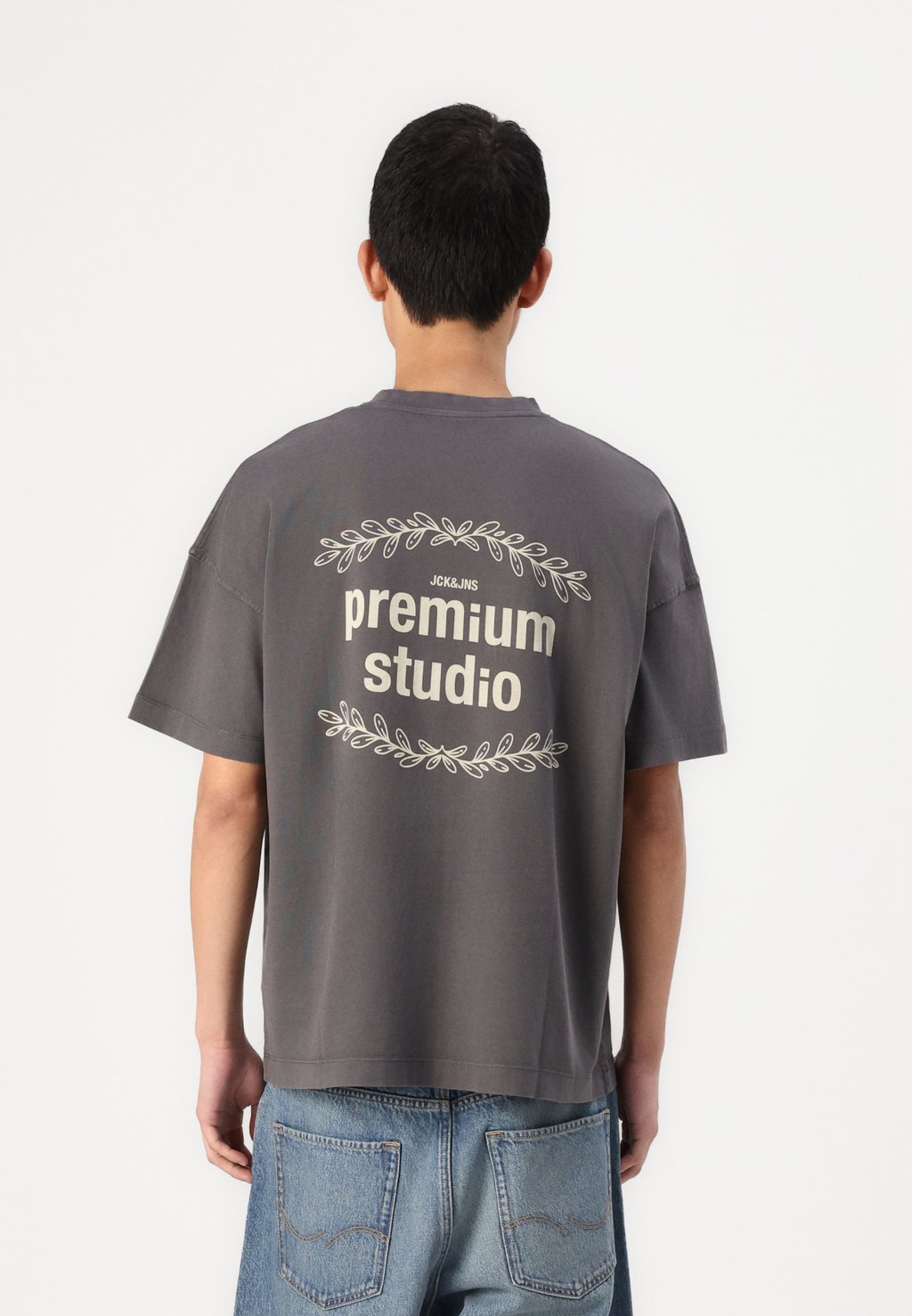 

Футболка с принтом JPRBLUURBAN STUDIO TEE UNISEX Jack & Jones, серый