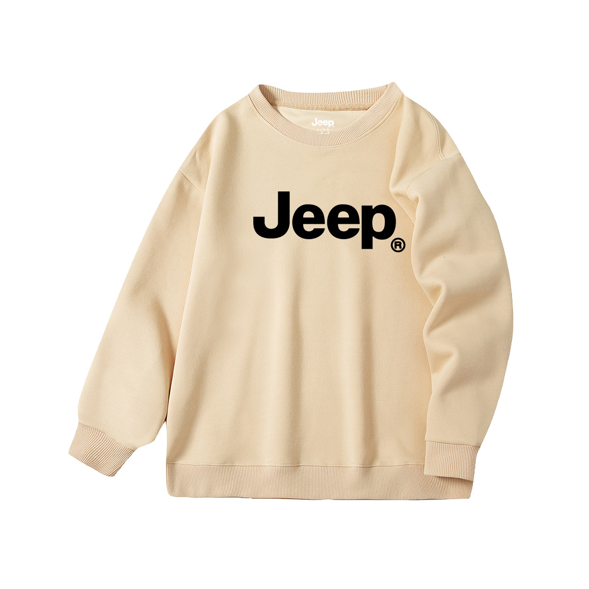 

Детский свитшот с круглым вырезом Moderate Jeep, хаки
