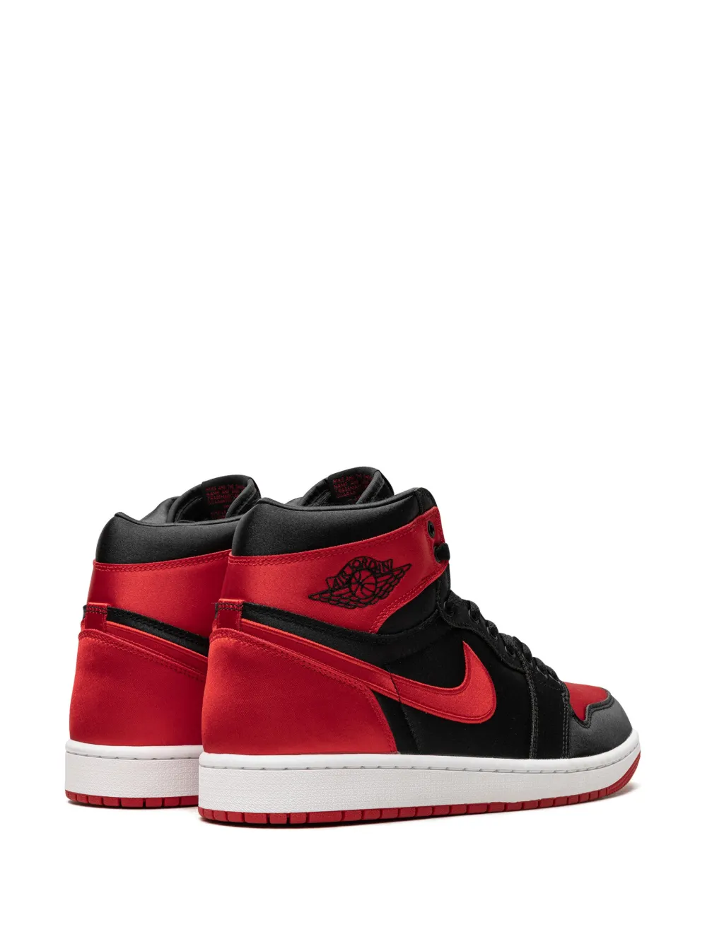 Высокие кроссовки Air  1 Satin Bred Jordan, черный — фото 3