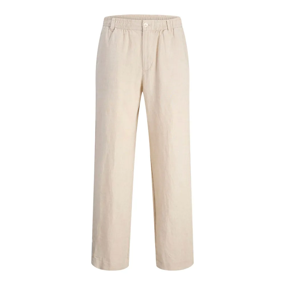 

Брюки чинос Jack & Jones Karl Lawrence Linen, бежевый