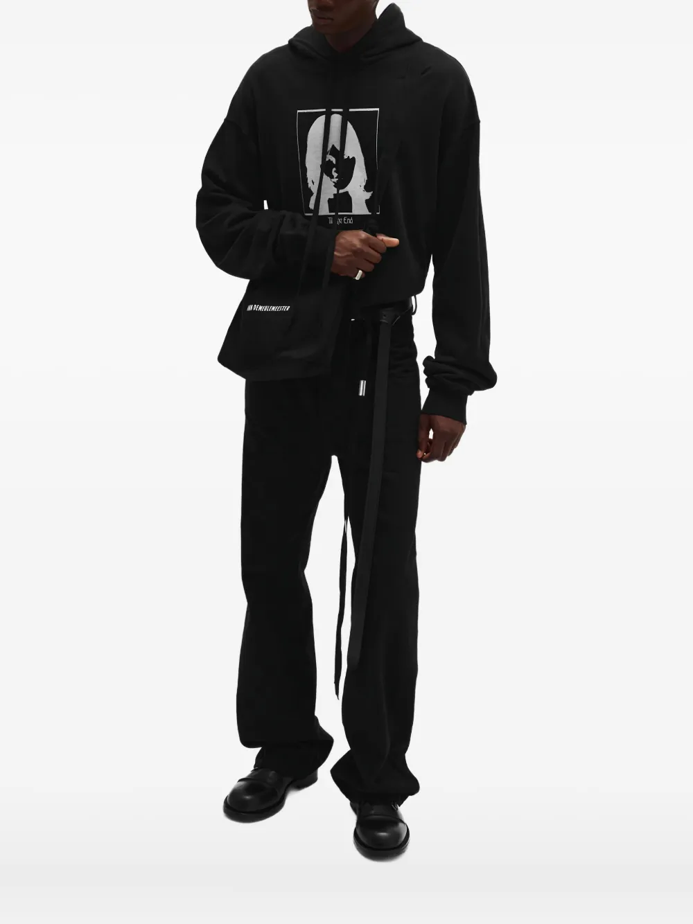 

Худи Ollie Ann Demeulemeester, черный