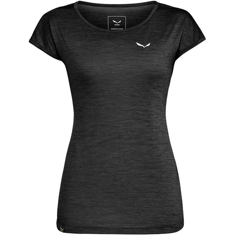 

T-Shirt "puez melange dryton" Salewa, цвет black out melange