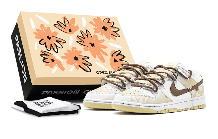 

Кроссовки для скейтбординга Dunk мужские, низкие, коричневый Nike