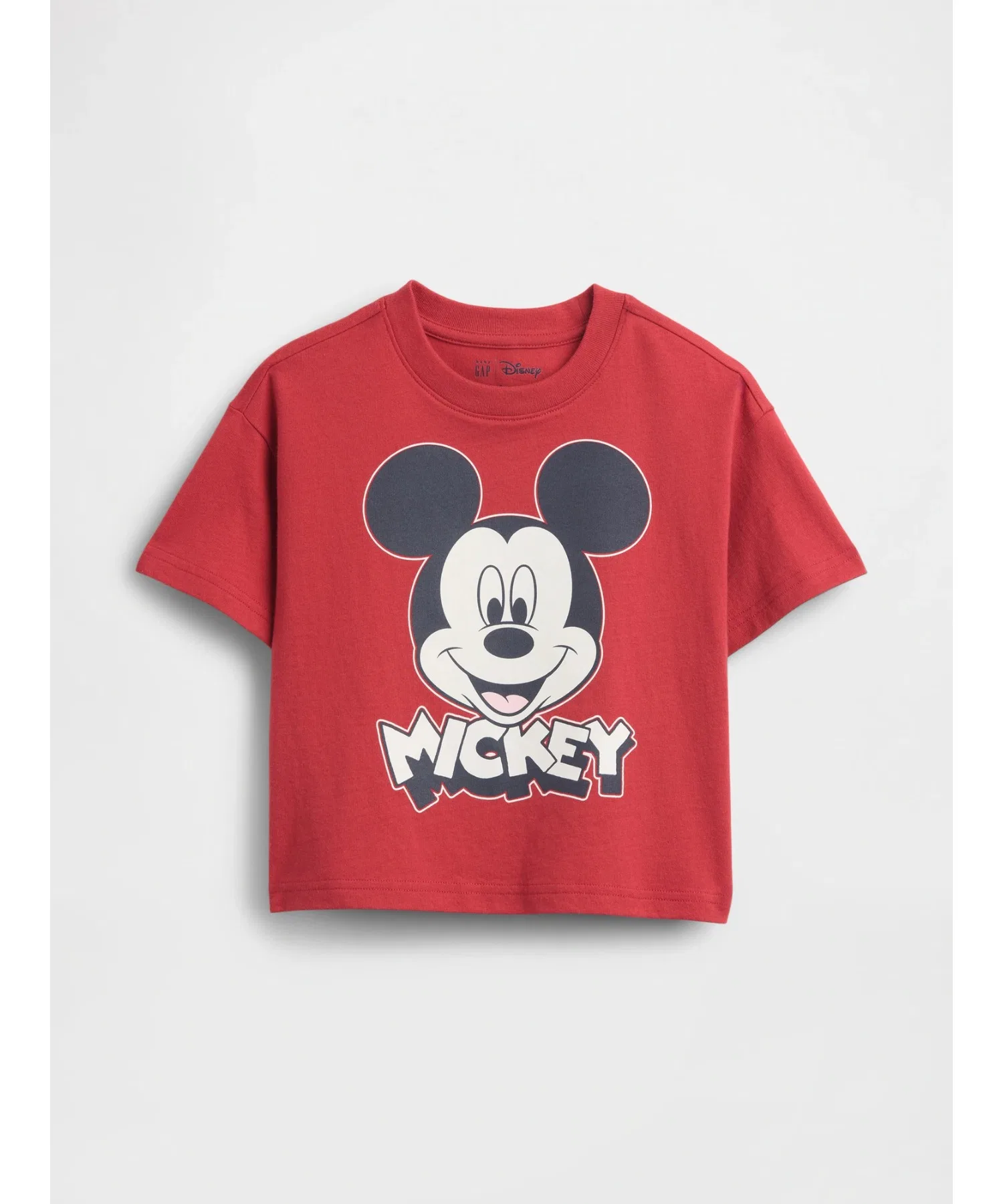 Детская футболка GAP × Disney оверсайз с Микки Маусом красная
