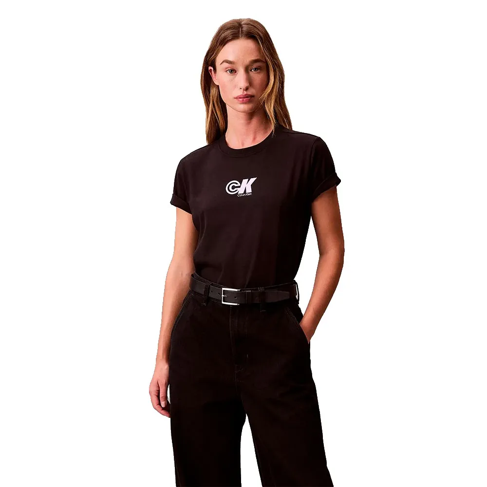 

Футболка с коротким рукавом Calvin Klein Jeans Standard Logo Archive, черный