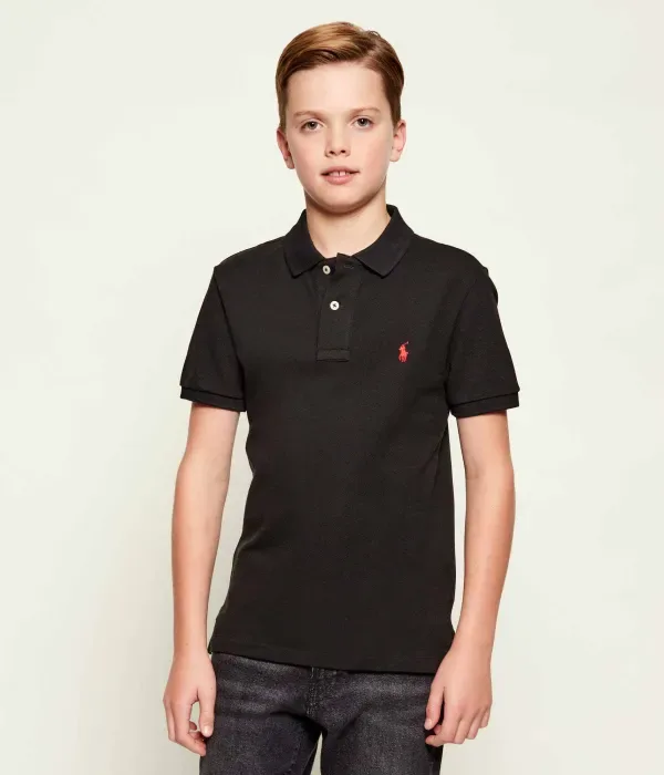 Полюс slim fit Polo Ralph Lauren, черный