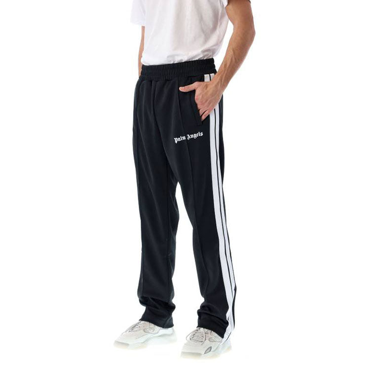 Спортивные брюки Palm Angels SS22 Classic Track Pants 'Black White', черный — фото 3