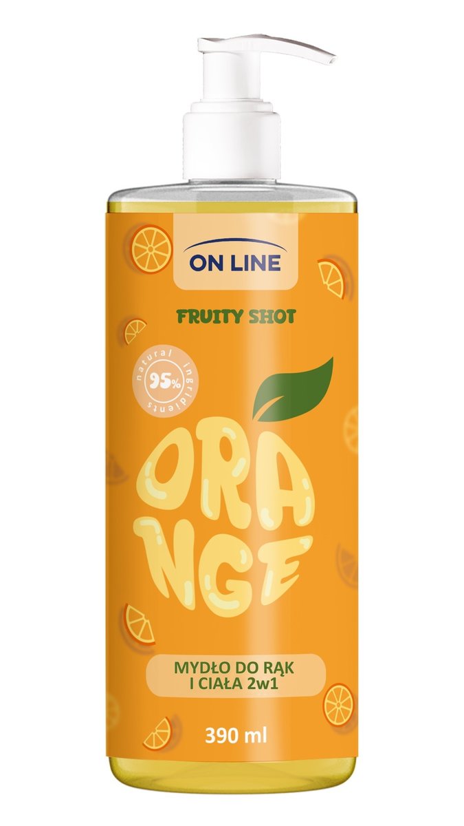 

ON LINE Fruity Shot, мыло, апельсин, 390 мл FORTE SWEEDEN