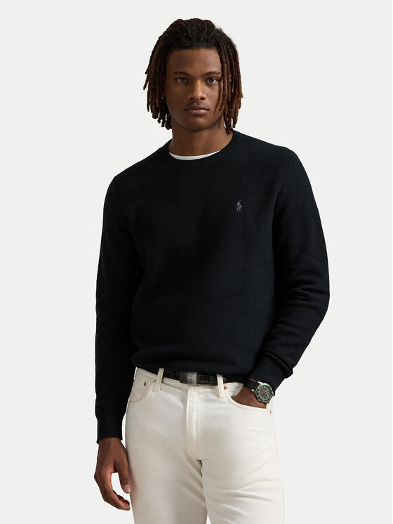 

Свитер regular fit 710918163508 Polo Ralph Lauren, черный