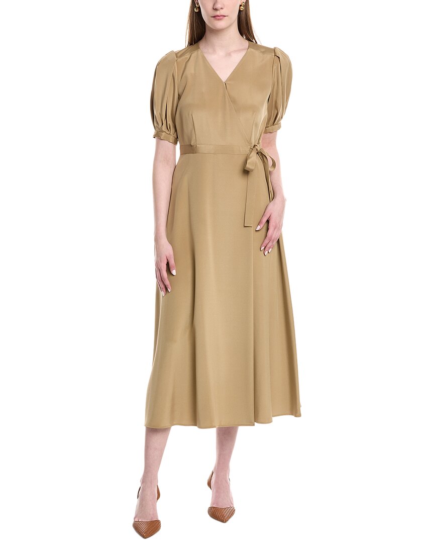 

Lafayette 148 New York Stuart Платье из смесового шелка, бежевый