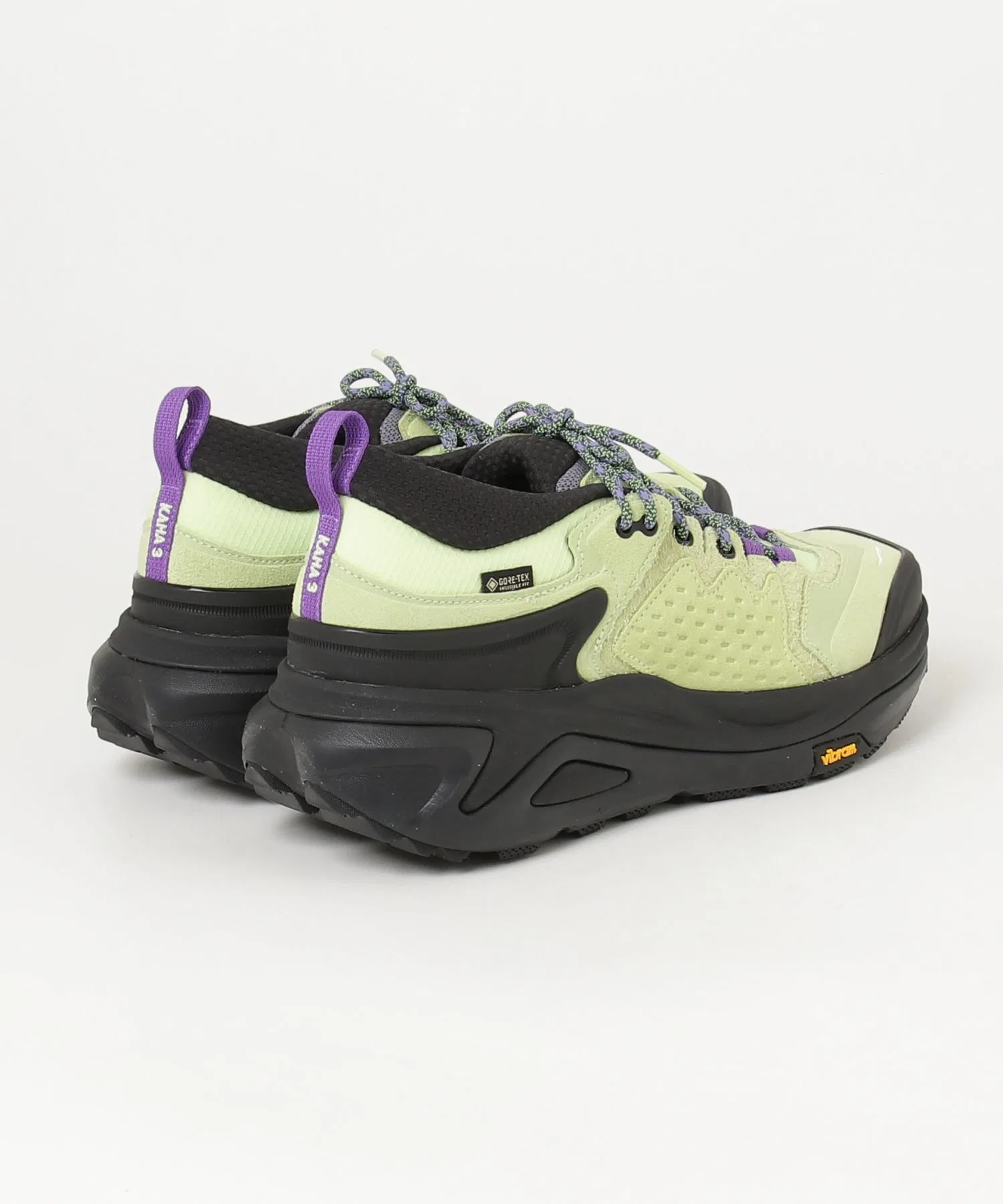 Мужские низкие кроссовки HOKA KAHA 3 LOW GTX 'GORE-TEX' жёлтые — фото 2