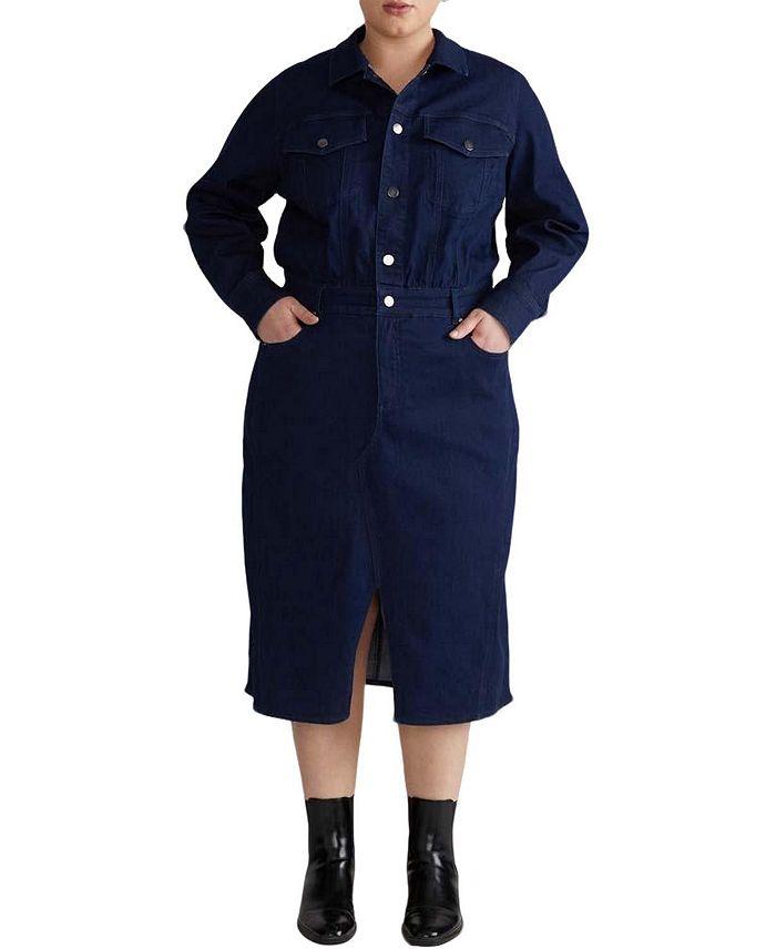 

Женское платье деним Dakota Plus Size Universal Standard, синий