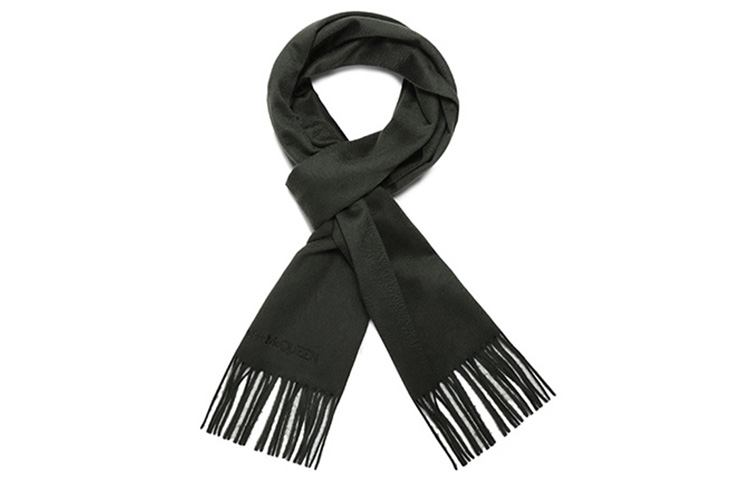 

Alexander McQueen Шарф армейский зеленый, Army Green