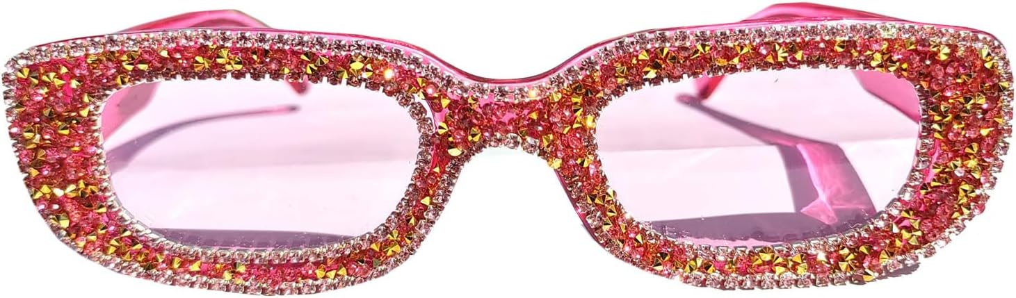 

Солнцезащитные очки Helena прямоугольной формы с бриллиантами, квадратные солнцезащитные очки со стразами, винтажные женские блестящие солнцезащитные очки для вечеринок, Pink 3