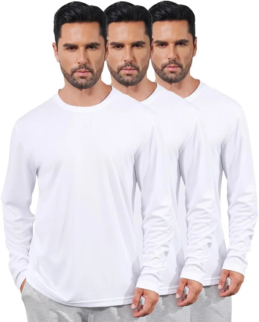 

3 футболки с длинным рукавом для мужчин, быстросохнущие, с защитой от солнца FFLDBN