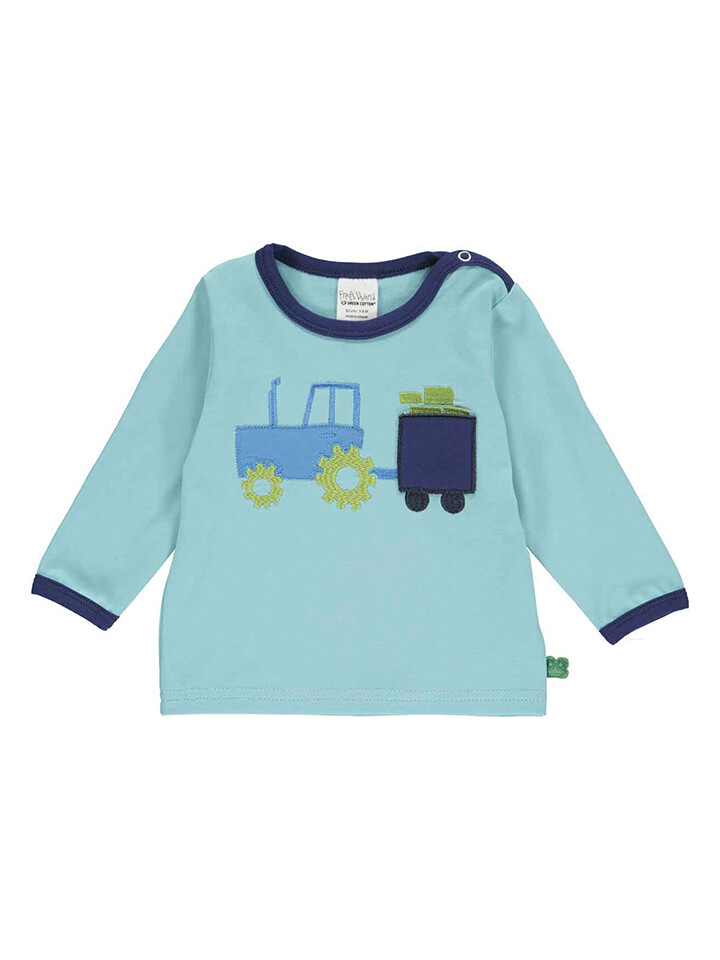 

Лонгслив Fred´s World by GREEN COTTON Tractor, светло синий