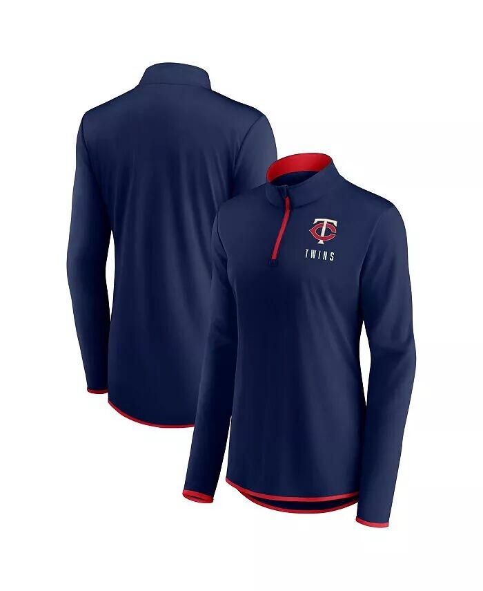 

Женская темно-синяя куртка Minnesota Twins Worth The Drive с молнией четверти Fanatics