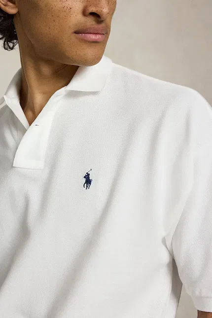 Футболка поло из хлопка Polo Ralph Lauren, белый — фото 4
