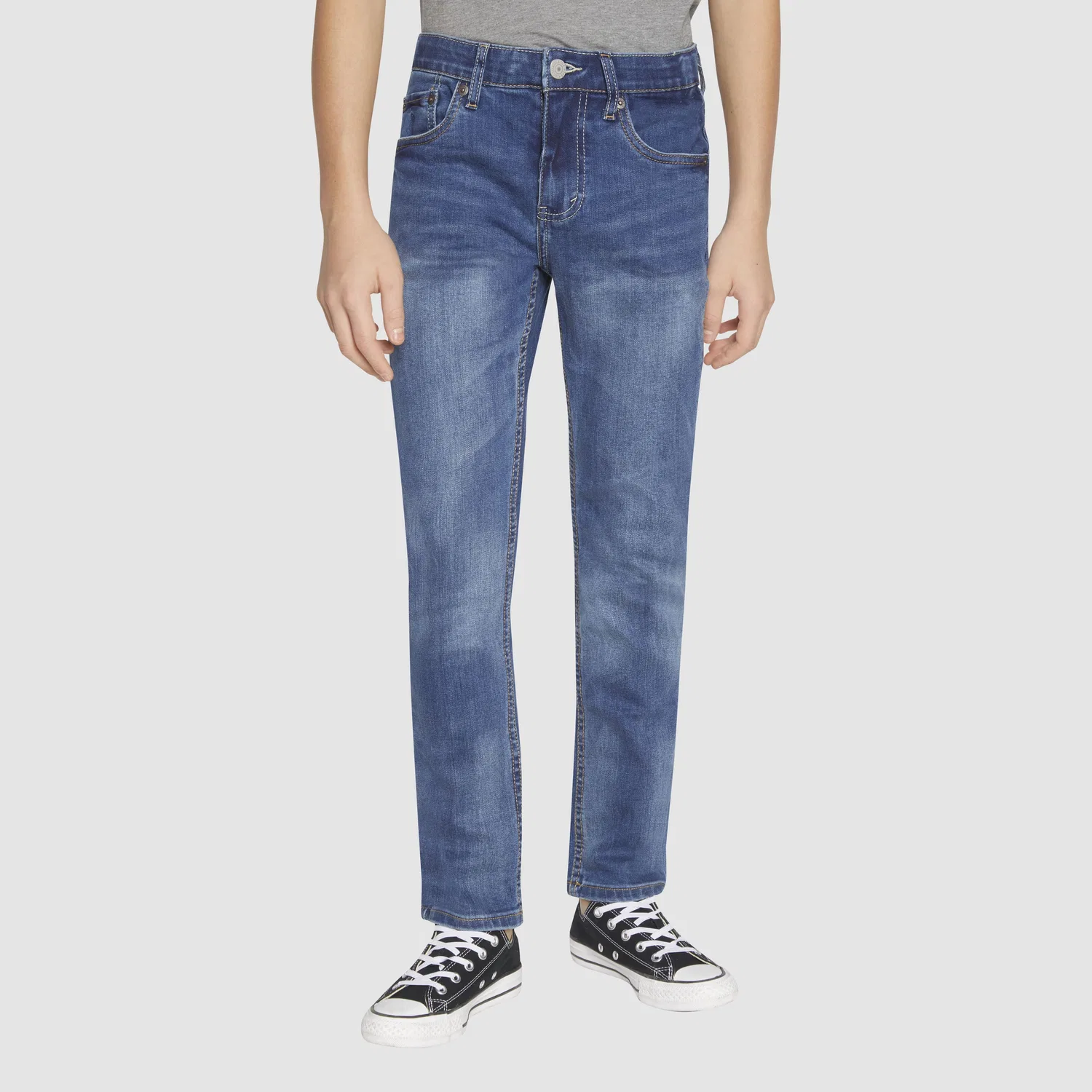 Джинсы 510 Skinny Fit Everyday Performance Jeans для мальчиков 8-20 размера Levi's, Dark Wash