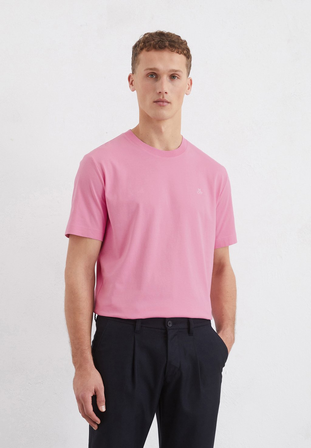 

Базовая футболка SHORT SLEEVE LOGO CREWNECK Marc O'Polo, розовый